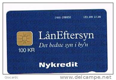 DANIMARCA (DENMARK)  - DANMONT (CHIP) - 1997 NYKREDIT LAAN EFTERSYN   EXP. 7.98   - USED ° - RIF. 3979 - Danimarca