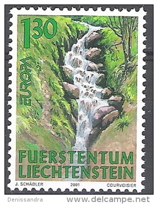 Liechtenstein 2001 Michel 1255 Neuf ** Cote (2017) 2.75 Euro Europa CEPT L'eau Richesse Naturelle - Ungebraucht