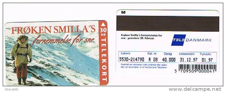 DANIMARCA (DENMARK)  - TELEDANMARK  (MAGNETIC) - 1997 SMILLA'S SENSE OF SNOW  -   CODE 5530    - USED ° -  RIF. 4036 - Denemarken