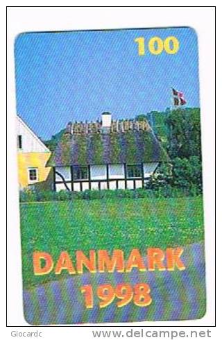 DANIMARCA (DENMARK)  - TELEDANMARK  (CHIP) - 1998  COUNTRY HOUSE     - USED ° -  RIF. 4021 - Denmark