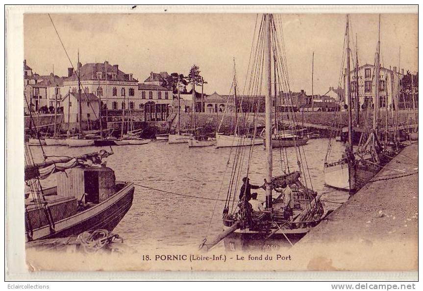 CPA,France,44, Pornic.. Bateaux Et Port - Pornic