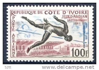 COTE IVOIRE 1961 - ** - PA21 - Jeux Abidjan Athletisme Saut Hauteur 3 - Athletics