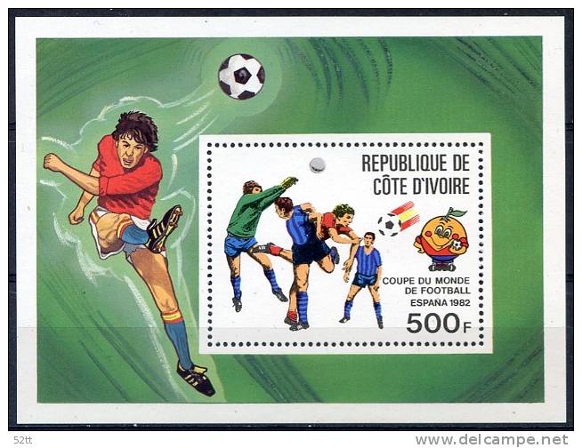 COTE IVOIRE 1981 - ** - BF19 - Football Coupe Monde Espagne 1982 5 - 1982 – Espagne