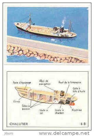 Lot De 2 Images / Chalutier / Bateau Boat Trawler /  // Ref IM 20/1 - Sonstige & Ohne Zuordnung