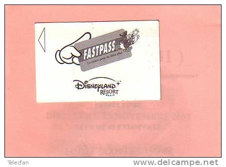 FRANCE PASSEPORT DISNEY FASTPASS RARE FASTPASS CAST MEMBERS - Pasaportes Disney