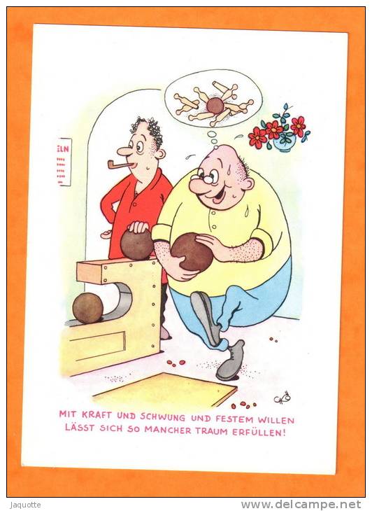 Rêve De Joueur Au Bowling  - Humour Allemand - - Bowling