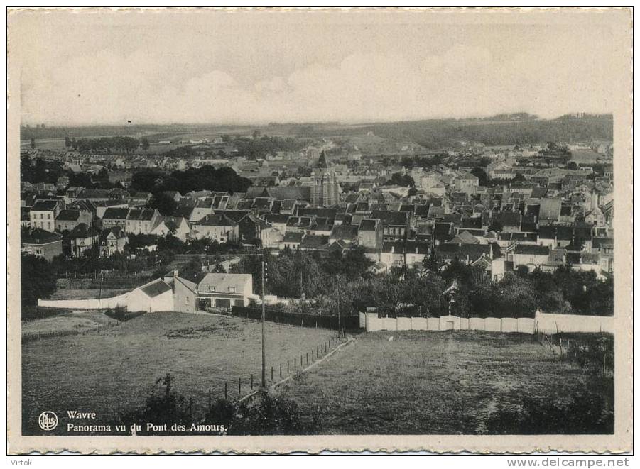 Wavre :  Panorama Vu Du Pont Des Amours   ( Grand Format  NELS )  Edit/ Papeterie - Librairie Boden - Wavre