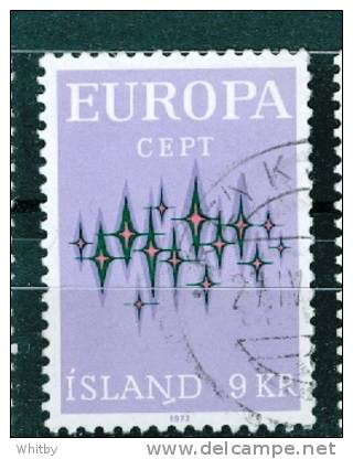 Iceland 1972 9k Europa Issue #439 - Used Stamps
