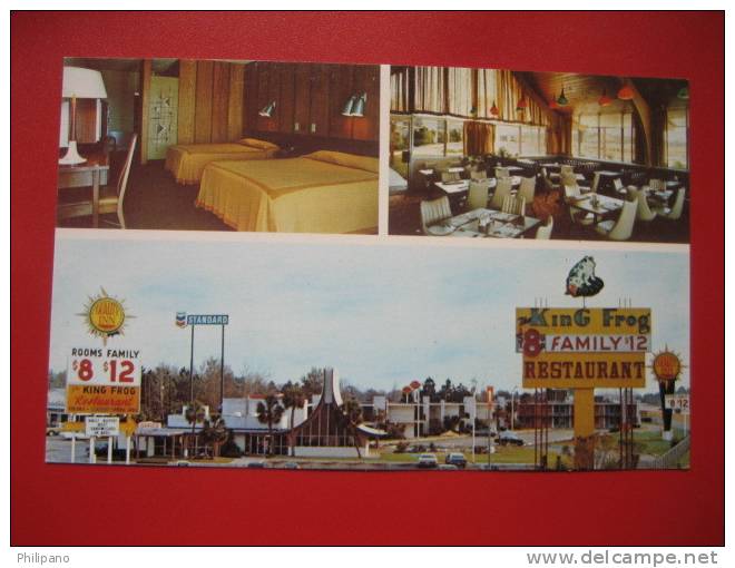 Georgia >  Adel   Quality Motel--  Early Chrome  King Frog Restaurant          ----  ---ref 245 - Autres & Non Classés
