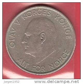 NORWAY  # 5 KR. KOBBERNIKKEL FROM YEAR 1964 - Norvège