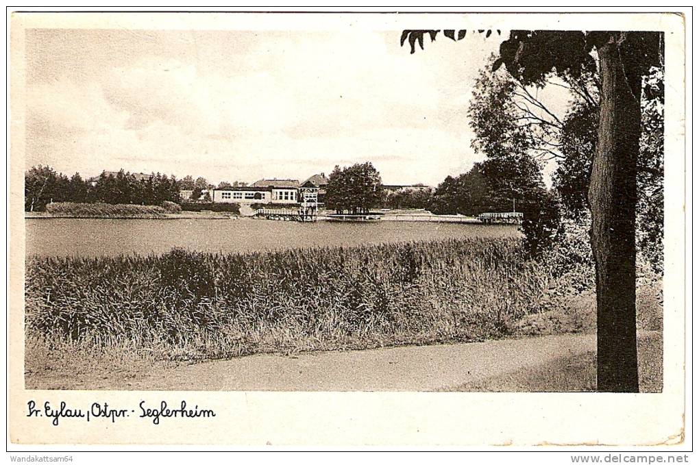 AK 15 Pr. Eylau, Ostpr. - Seglerheim 20.6.42 PREUSS.... EYl Mehr Nicht Erkennbar Stempelabschlag Nicht Komplett Rund Nac - Ostpreussen