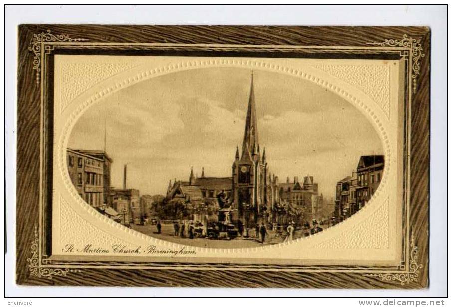 Cpa BIRMINGHAM St Martins Chruch - Carte Gaufrée -tuck 1500 - Birmingham