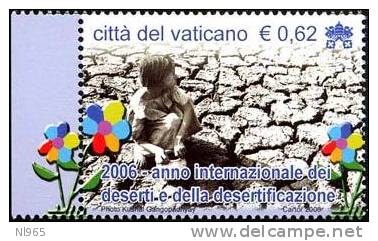 CITTA' DEL VATICANO - VATIKAN STATE - ANNO 2006 - ANNO INTERNAZIONALE DEI DESERTI ** MNH - Ungebraucht