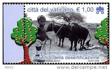 CITTA' DEL VATICANO - VATIKAN STATE - ANNO 2006 - ANNO INTERNAZIONALE DEI DESERTI ** MNH - Unused Stamps