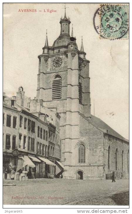 CPA AVESNES SUR HELPE (Nord) - L'église - Avesnes Sur Helpe