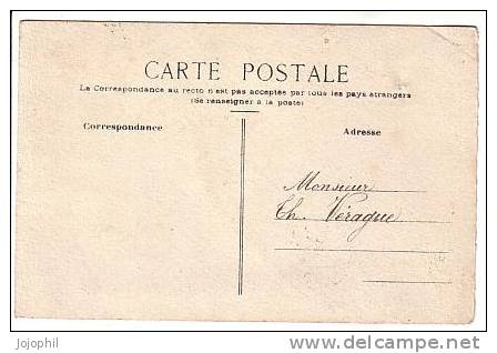 Menu Dessiné Et écrit à La Main Sur Support Carte Postale - 1920 - Mariage? "Vers Le Bonheur" - Menu