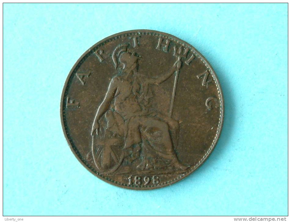 1898 - FARTHING / KM 788.2 ( For Grade, Please See Photo ) !! - B. 1 Farthing