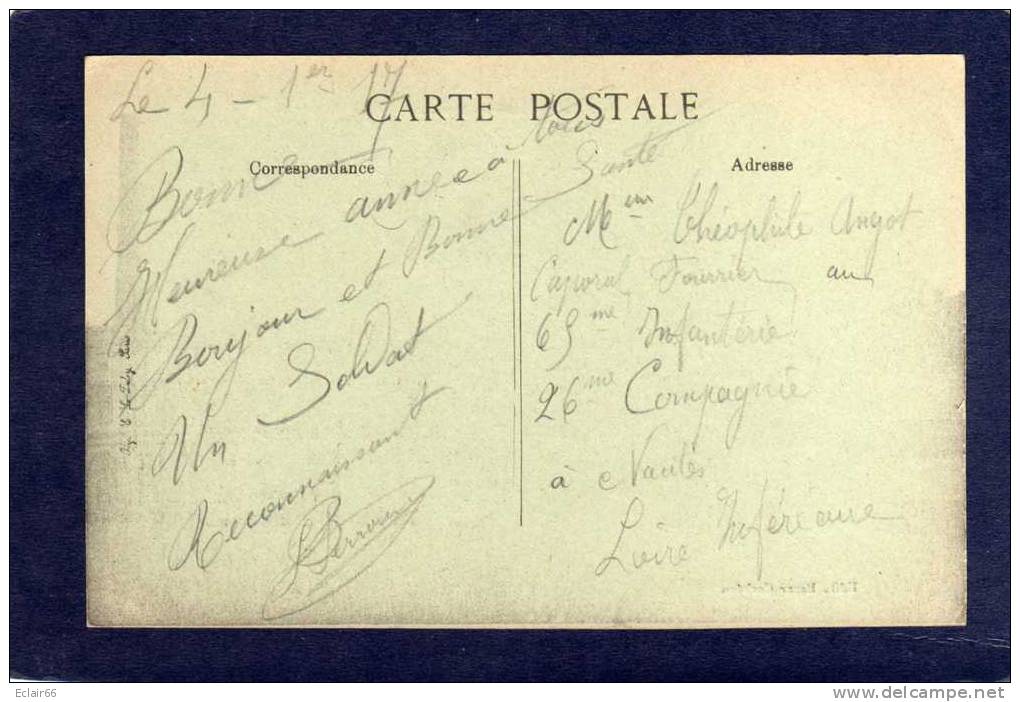 80 - CORBIE - CHANTRAINE Carte  Fauté RARE La Cheminée Se Trouve Sur La Droite Année1917 Animée - Corbie