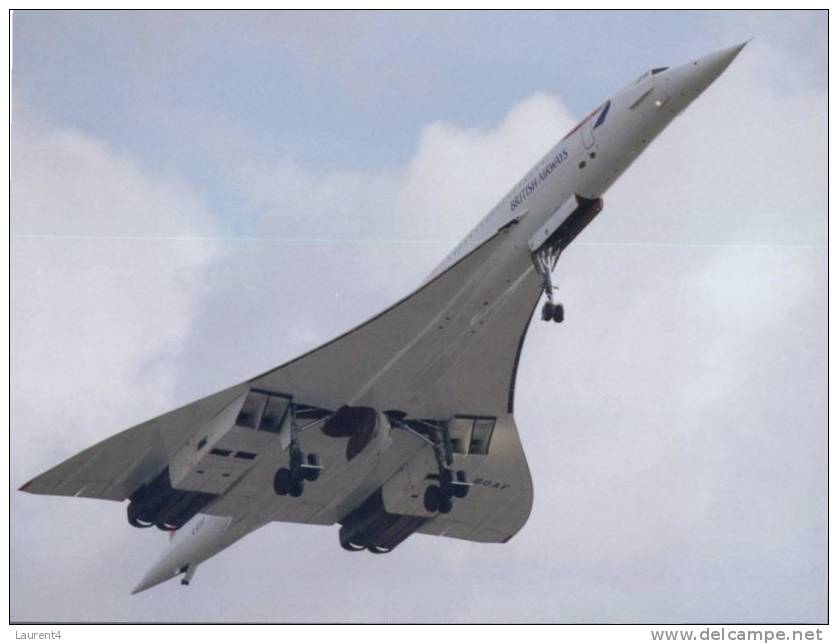 (12) Concorde Aircraft - Avion Concorde - British Airways - 1946-....: Modern Era