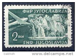 YUGOSLAVIA 1951 2 Din. Airmail Line-perforation 12½, Used.  Michel 645C - Used Stamps