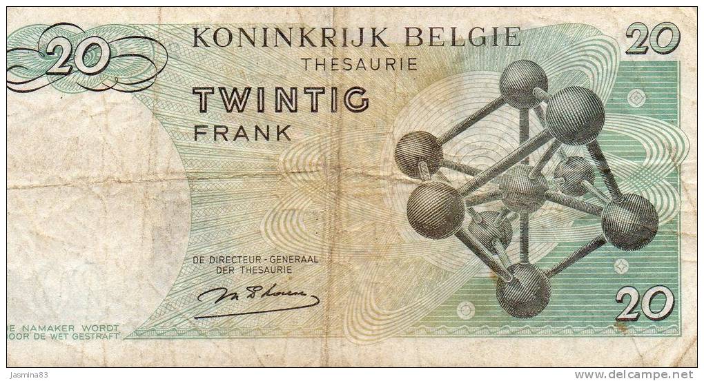 Royaume De Belgique Vingt Francs - 20 Francs