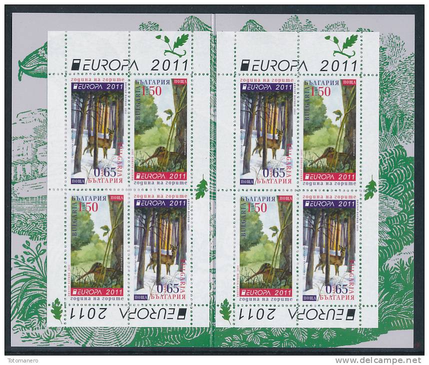 BULGARIA/Bulgarien EUROPA 2011 "Forests" Booklet/MH** - 2011