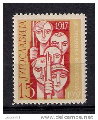 Yugoslavia 1957. October Revolution   MNH - Neufs