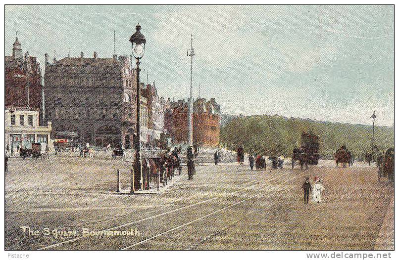 CPA - Bournemouth Hampshire England - The Square - Written - Good Condition - 2 Scans - Bournemouth (hasta 1972)