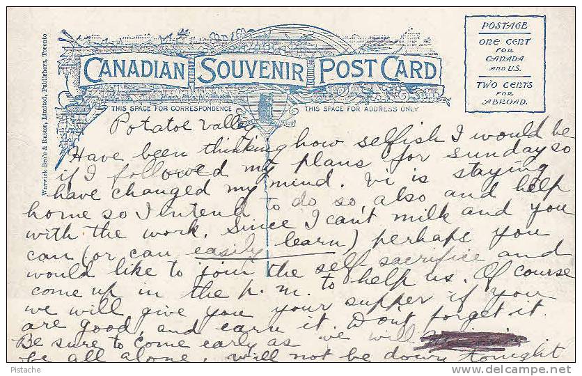 CPA - Old Card - Elm Park Winnipeg Manitoba - Written - Slighty Damaged Corner - 2 Scans - Winnipeg