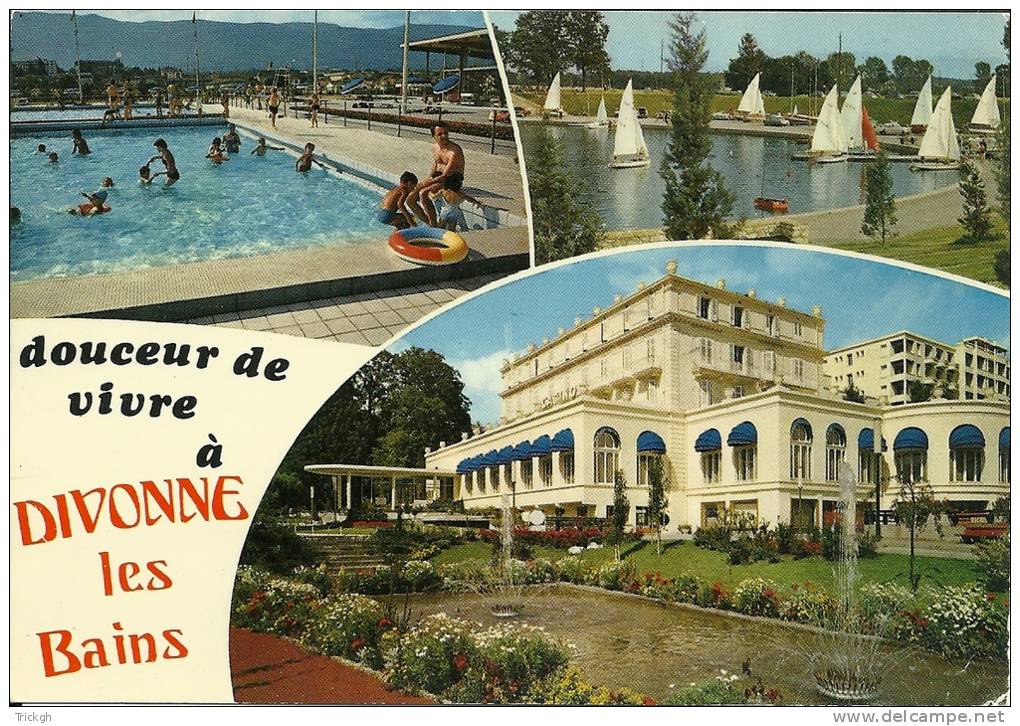 Divonne-les-Bains / Casino / Voile Zeilen Sailing / Piscine Zwembad Swimming Pool - Divonne Les Bains