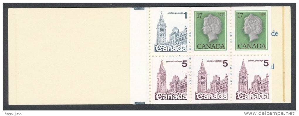 Canada Booklet # 80   Counter Marker Full MNH Booklet - Tree Douglas Fir On Cover - Blue - Full Booklets