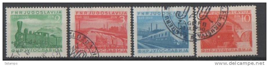 437  BIG DISCOUNT JUGOSLAVIJA LOCOMOTIVE  JUGOSLAVIA BUY NOW GOOD QUALITY  Used - Used Stamps