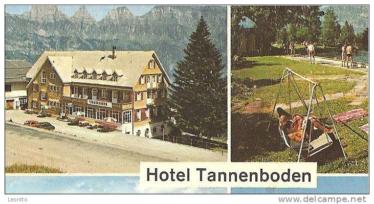 Hotel Tannenboden Und Slalom Bar Flumserberge Tannenbodenalp 1974 - Flums