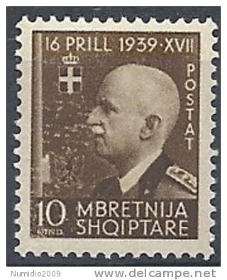 1942 ALBANIA UNIONE 10 Q MNH ** - RR8996 - Albania