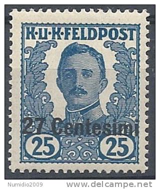 1918 OCC. AUSTRIACA 27 CENT MNH ** - RR9005 - Austrian Occupation