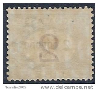 1922 DALMAZIA SEGNATASSE 2 C MNH ** - RR9009 - Dalmatia