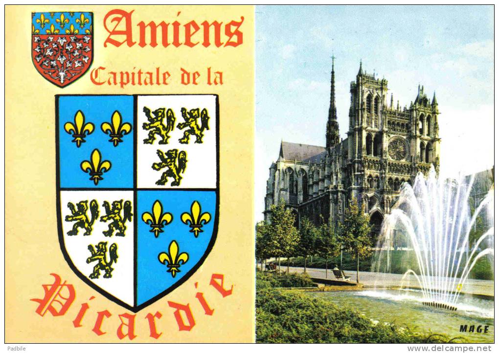 Carte Postale 80. Amiens  Capitale De La Picardie Trés Beau Plan - Amiens