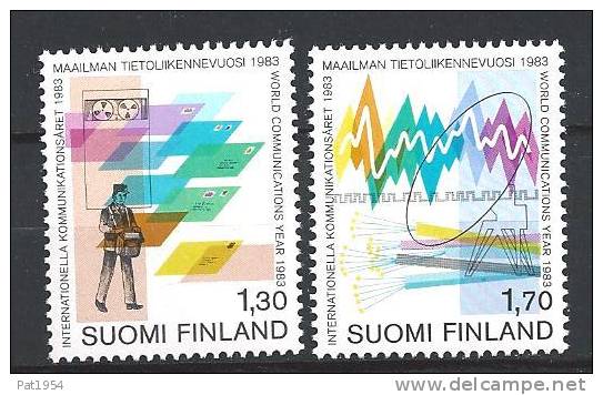 Finlande 1983 N°888/889. Télécommunications - Ungebraucht