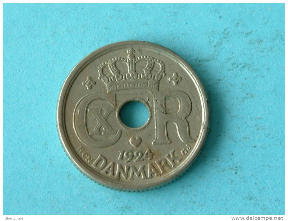 1924 - 10 ORE / KM 822.1 ( For Grade, Please See Photo ) !! - Danemark