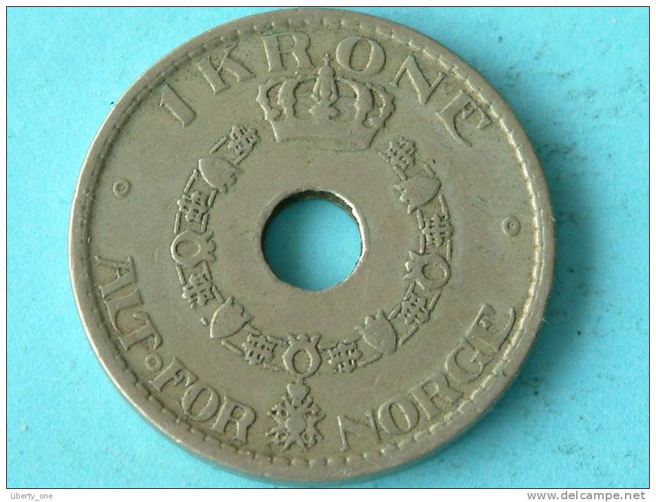 1925 - 1 KRONE / KM 385 ( For Grade, Please See Photo ) !! - Norvège