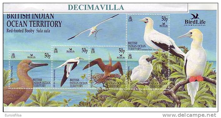 BRITISH INDIAN OCEAN TERRITORY, B.I.O.T., 2002, BIRD LIFE INTERNATIONAL - Territorio Britannico Dell'Oceano Indiano