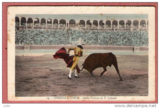 CORRIDA ( Spain Vintage Postcard ) España Espagne Espanha Las Corridas De Toros Español Spanish Bullfighting Bullfight - Corrida