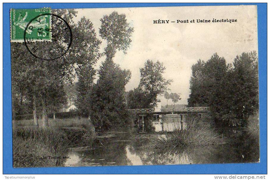 Héry- Le Pont Et L'Usine éléctrique. - Hery