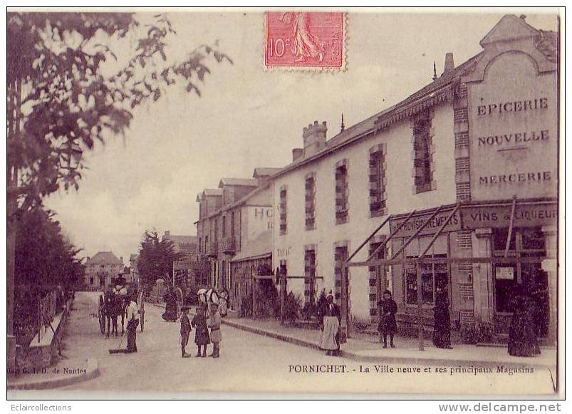 Pornichet...La Ville Neuve Et Ses Magasins..  Epicerie.. Mercerie - Pornichet