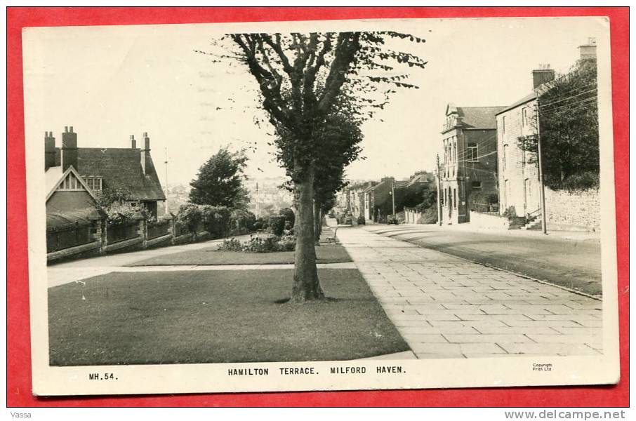 HAMILTON TERRACE , MILFORT HAVEN :  Used Postally . Timbré - Pembrokeshire