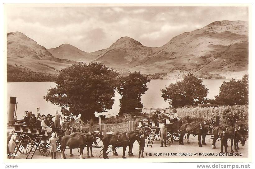 THE FOUR IN HAND COACHES AT INVERSNAID, LOCH LOMOND - Stirlingshire