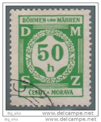 BOEMIA E MORAVIA (Occupazione) - Servizio: 50 H. Smeraldo - 1941 - Gebraucht
