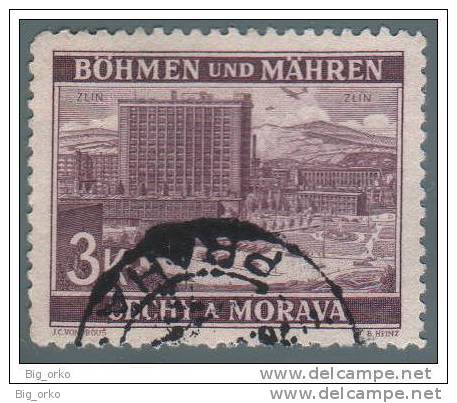 BOEMIA E MORAVIA (Occupazione) - Soggetti Vari: 3 K. Violetto Chiaro - 1939/42 - Used Stamps