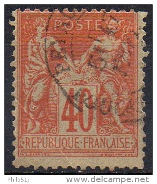 FRANCE   N°94_OBL   VOIR  SCAN - 1876-1898 Sage (Type II)