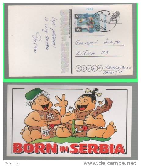 440  KOSOVO UNMIK SERBIA SRBIJA  EUROPA  POSTAL CARD  PEC PER KRAGUJEVAC   INTERESSANTE - Kosovo